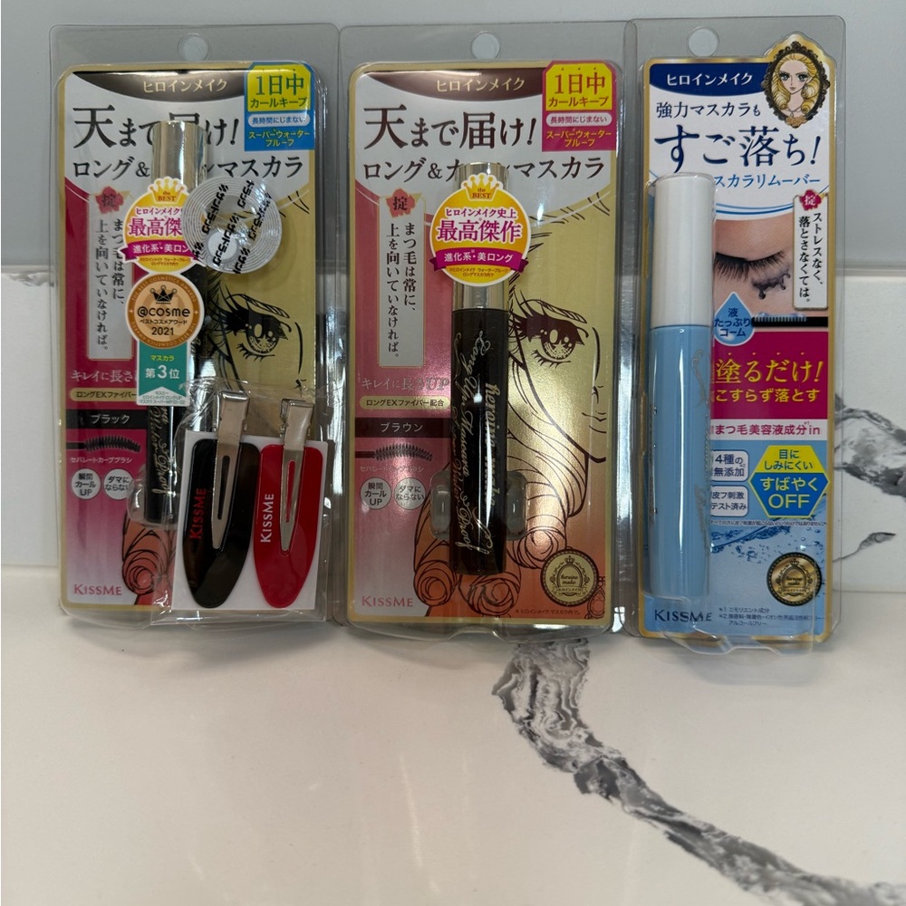 ISEHAN Kiss Me Heroine Mascaras + Remover Set